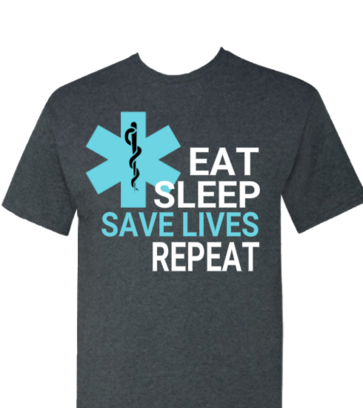 Eat Sleep Save Lives design idea