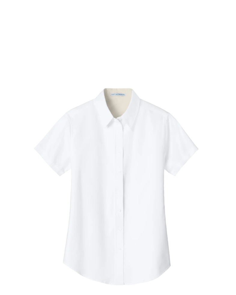 Image of a model wearing a L508 Port Authority Ladies' Easy Care Shirt
